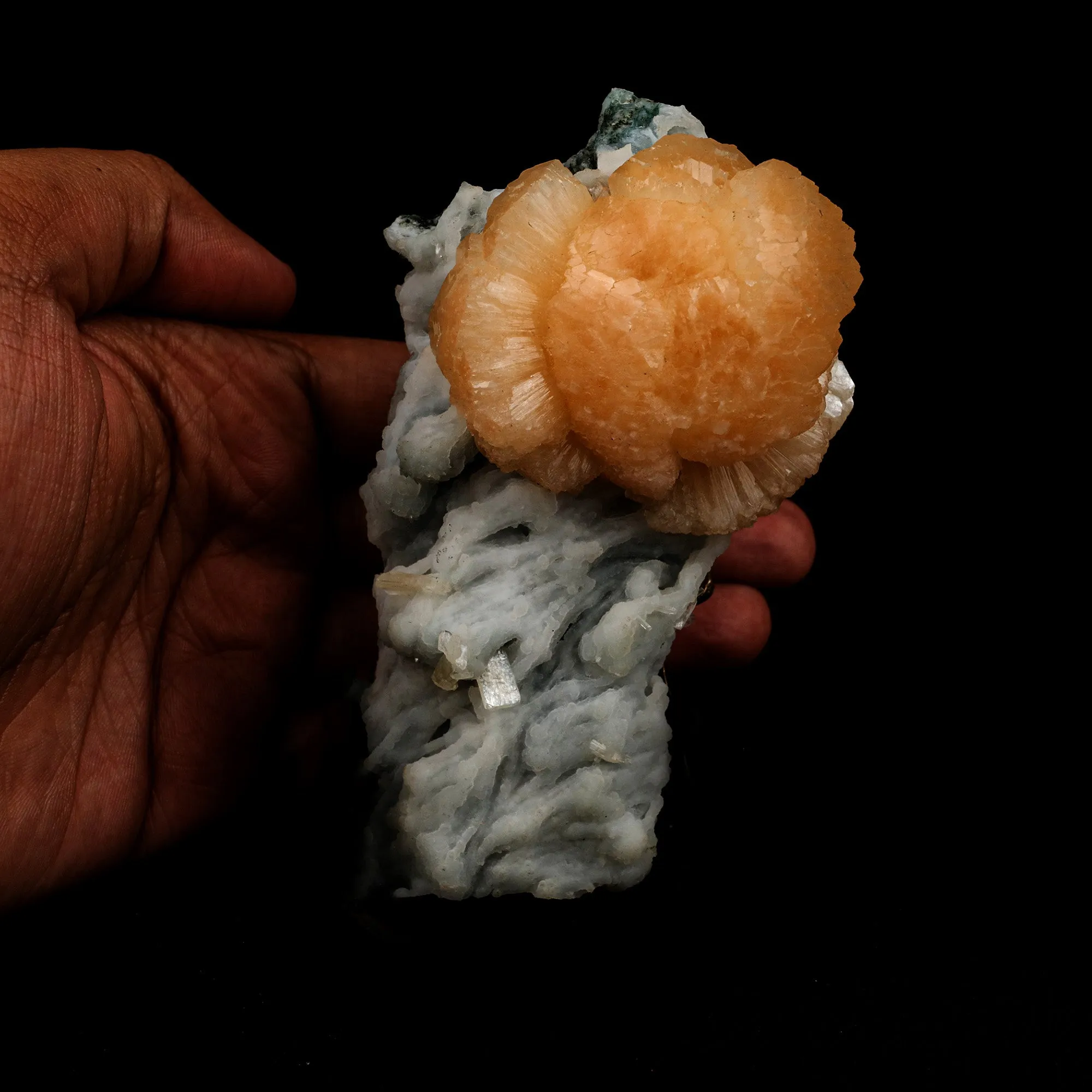 Twin Stellerlite on Chalcedony Natural Mineral Specimen - image 5