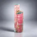Twinned Bicolor Cat Eye Tourmaline Crystal Bule Cap Tourmaline from Afghanistan - image 4