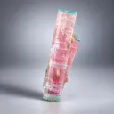 Twinned Bicolor Cat Eye Tourmaline Crystal Bule Cap Tourmaline from Afghanistan - image 6