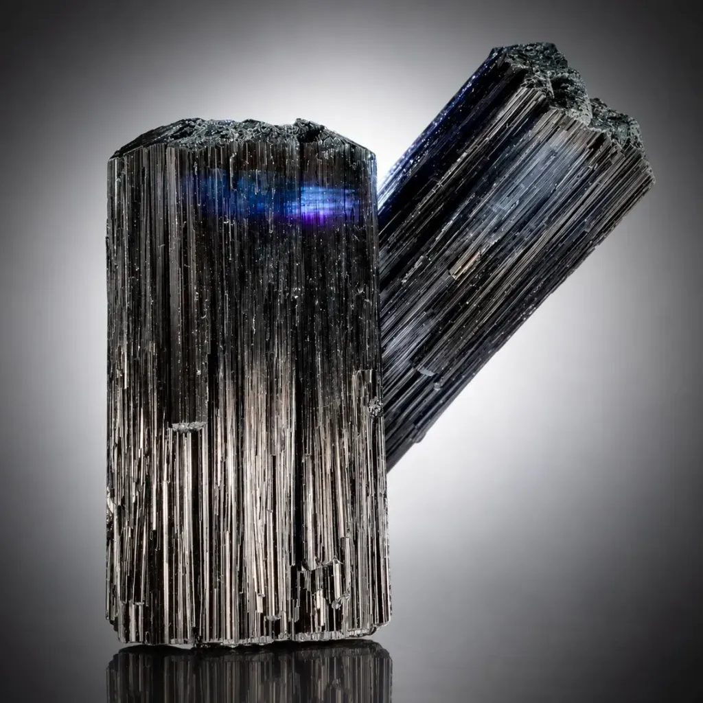 Twinned Blue Purple Violet Backlit Tourmaline from Afghanistan - image 10