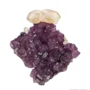 Twinned Calcite on Fluorite - image 3
