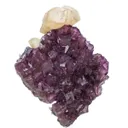 Twinned Calcite on Fluorite - image 4