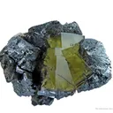 Twinned Fluorite and Sphalerite With Hydrocarbon Inclusions - image 1