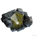Twinned Fluorite and Sphalerite With Hydrocarbon Inclusions - image 2