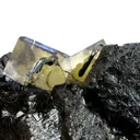 Twinned Fluorite and Sphalerite With Hydrocarbon Inclusions - image 5