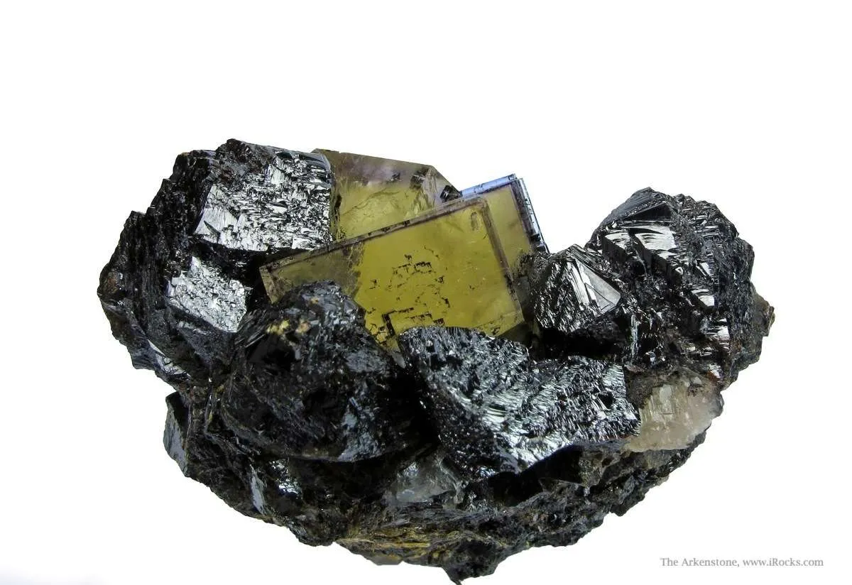 Twinned Fluorite and Sphalerite With Hydrocarbon Inclusions - image 3