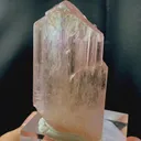 twinned pink kunzite / spodumene crystal mineral specimen @Afghanistan - image 4