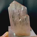 twinned pink kunzite / spodumene crystal mineral specimen @Afghanistan - image 2
