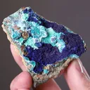 TYROLITE and Azurite on Siderite - image 2