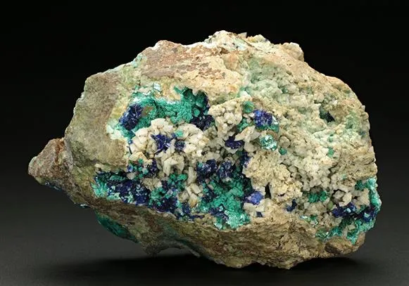 TYROLITE with Azurite Malachite on Dolomite image