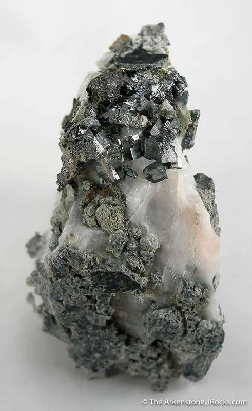 Ullmanite on Calcite - image 2