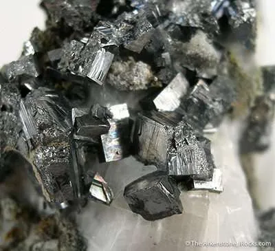 Ullmanite on Calcite image