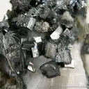 Ullmanite on Calcite - image 1
