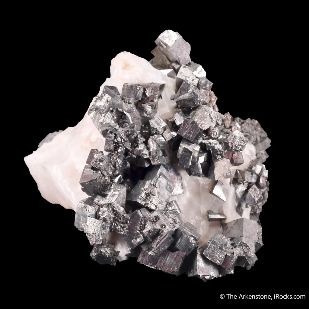 Ullmannite and Breithauptite on Calcite image