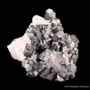 Ullmannite and Breithauptite on Calcite - image 1