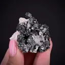 Ullmannite and Breithauptite on Calcite - image 2