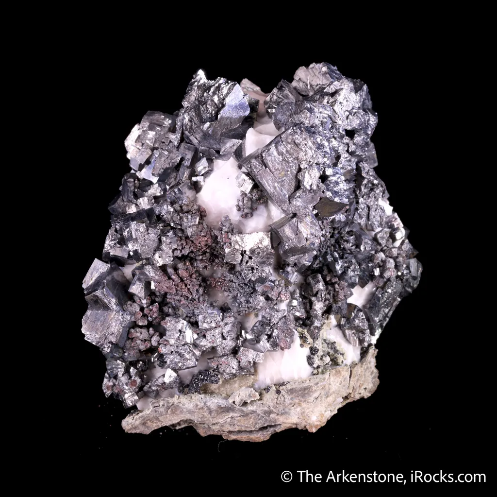 Ullmannite on Calcite - image 4