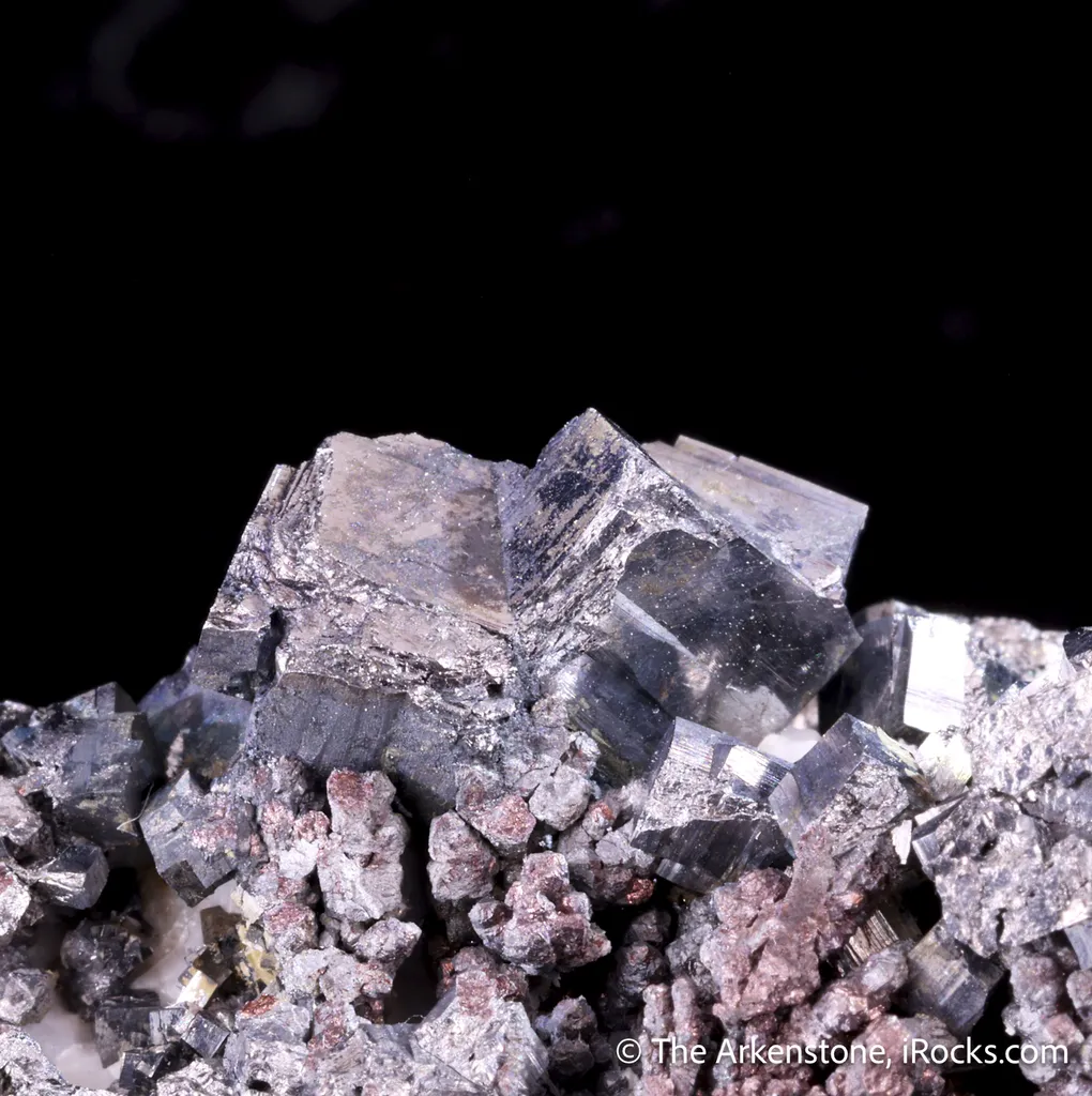 Ullmannite on Calcite - image 3