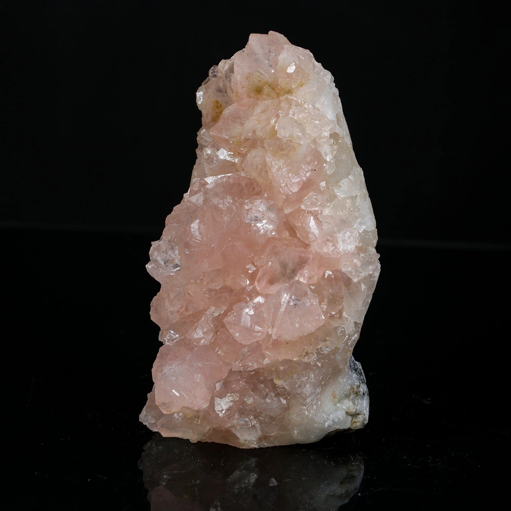 Ultra-Rare Pink Apophyllite Cluster with Sharp Terminations – First Find Lustrous Indian Mineral Specimen from Madhya Pradesh - image 2
