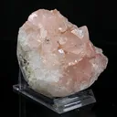 Ultra-Rare Pink Apophyllite Cluster with Sharp Terminations – First Find Lustrous Indian Mineral Specimen from Madhya Pradesh - image 2