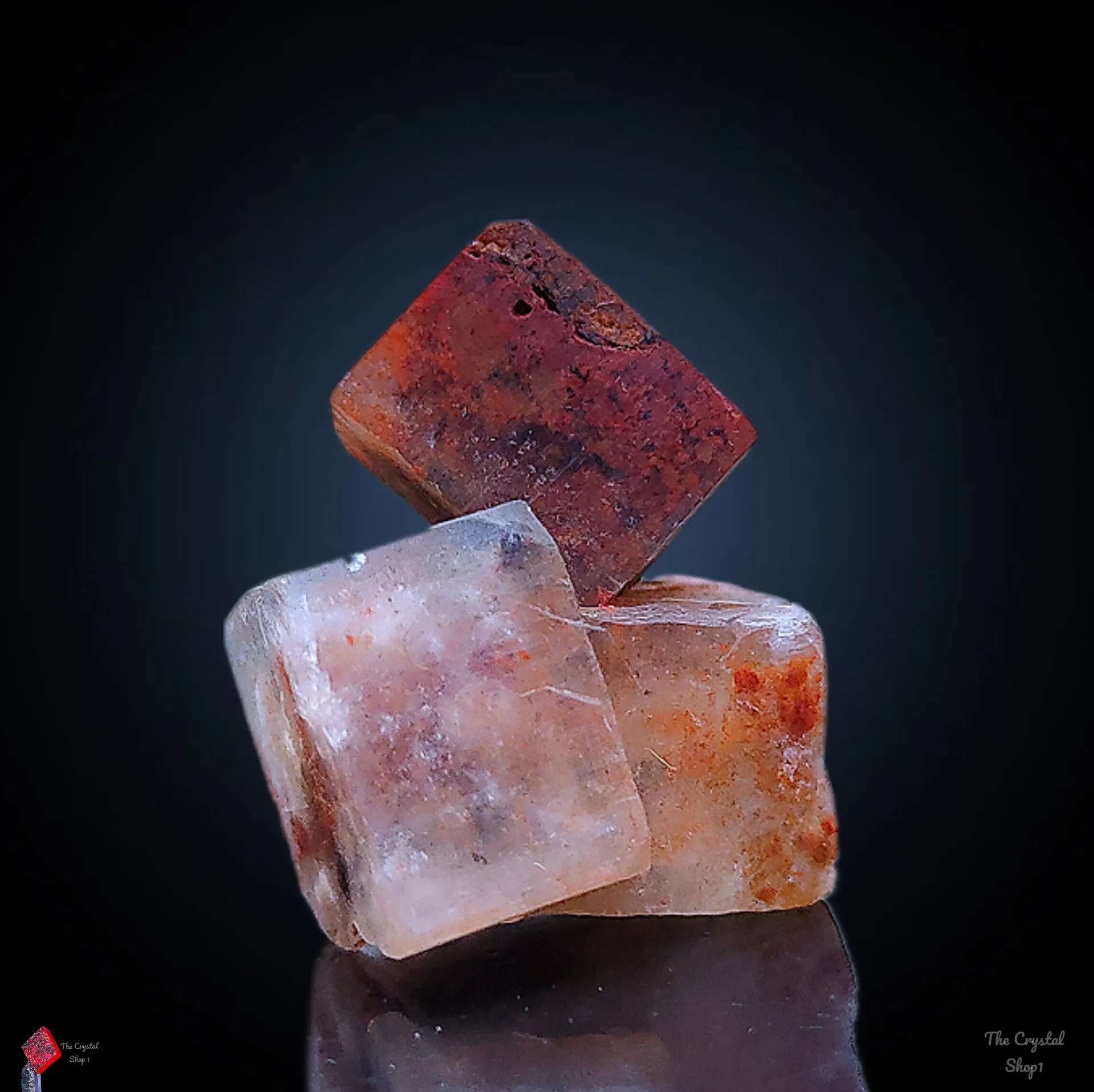 Unique and Rare Red Apophyllite Aart Natural mineral specimen. - image 5