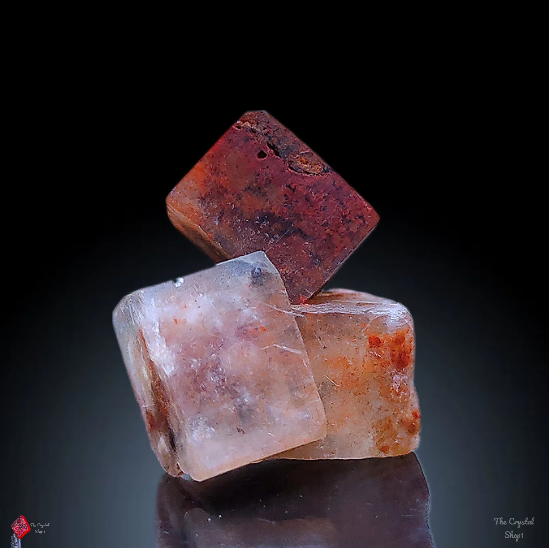 Unique and Rare Red Apophyllite Aart Natural mineral specimen. - image 2