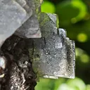 Unique blue barite crystals with pyrite - Morocco. Crystalline elegance and light blue color in it barites in a shiny pyrite - image 7