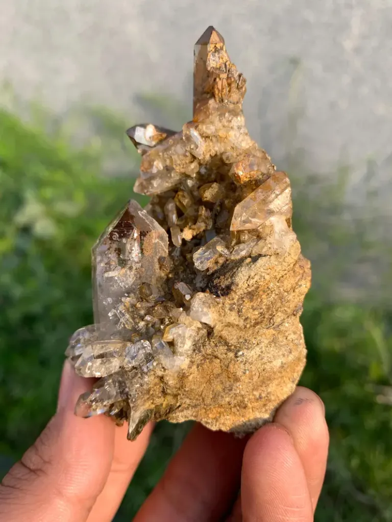 Unique Rare Cloud Inclusion Quartz Cluster from Pakistan - image 3