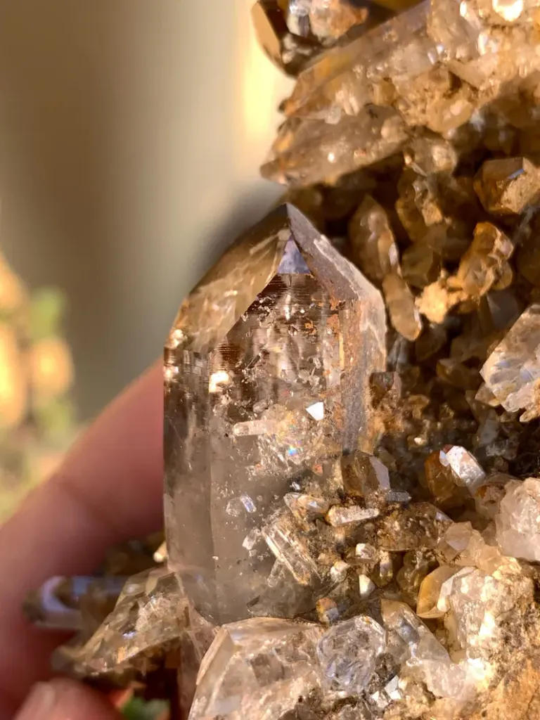 Unique Rare Cloud Inclusion Quartz Cluster from Pakistan - image 5