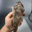 Unique Skeletal Smoky quartz with small Fluorite Crystal from Pakistan - image 5