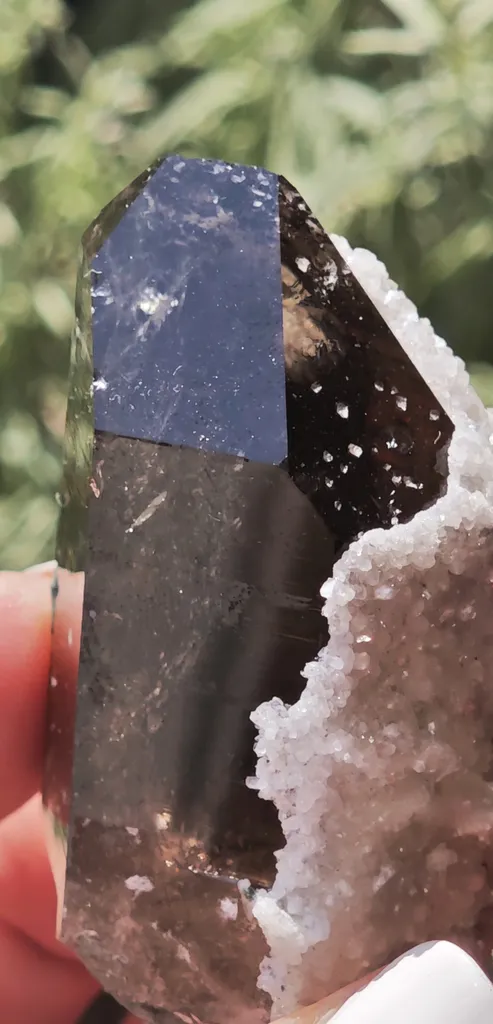 Unique Smoky Quartz with Heulandite from Crispalt, Val Giuv, Switzerland - image 2