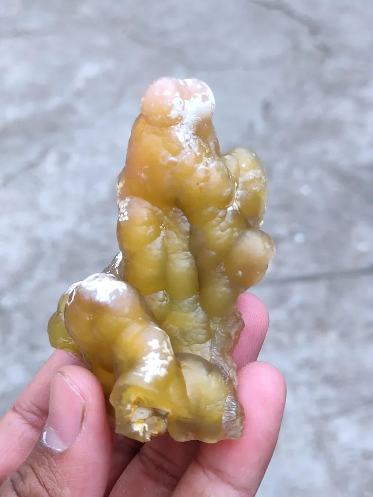 Unique Yellow Chalcedony Specimen - image 9