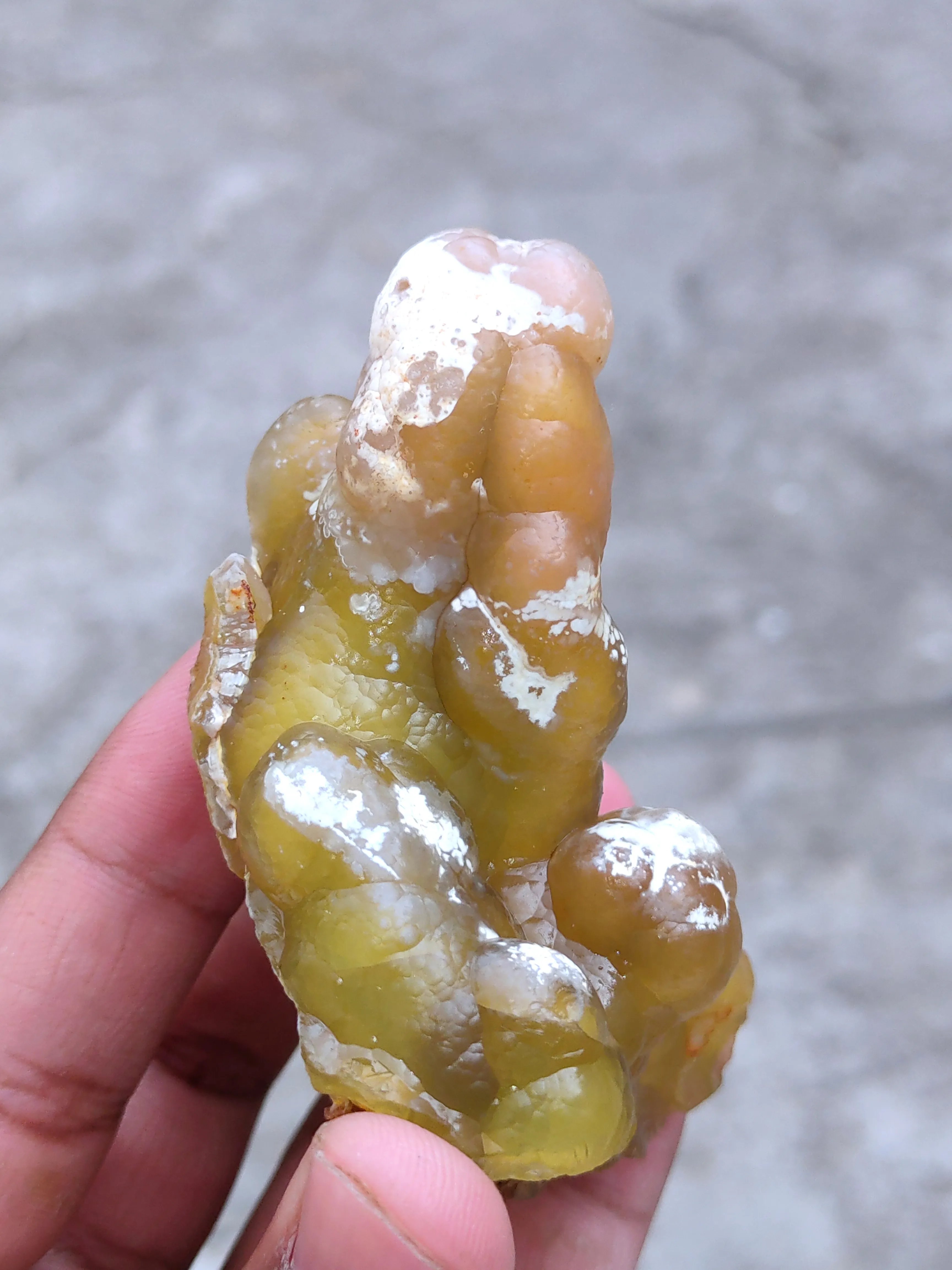 Unique Yellow Chalcedony Specimen - image 8