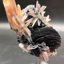 Unrepaired Specular Hematite (Iron Rose) with Quartz, Jinlong Hill, Longchuan Guangdong, Sourced at Mineral Bazaar - image 4