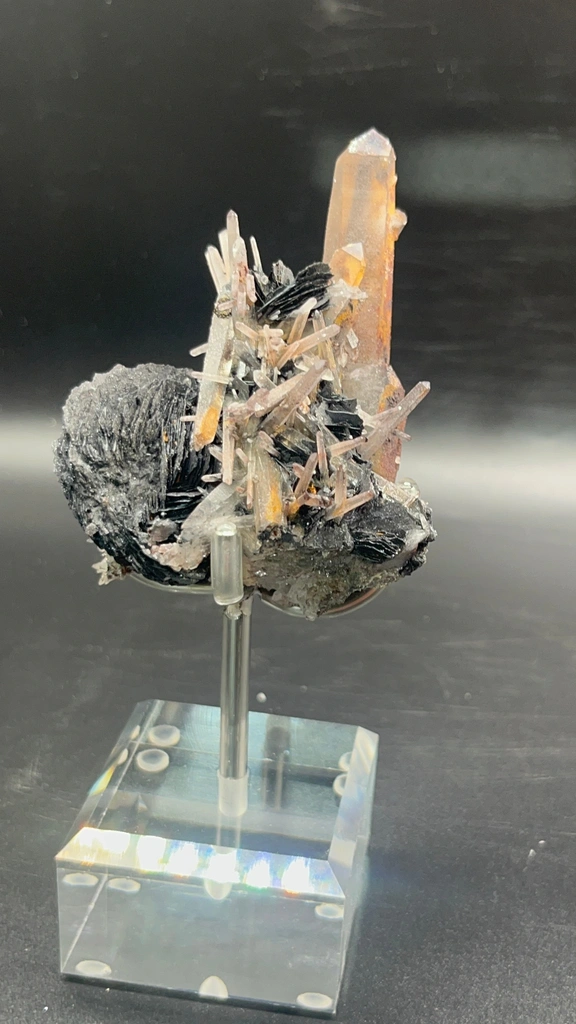 Unrepaired Specular Hematite (Iron Rose) with Quartz, Jinlong Hill, Longchuan Guangdong, Sourced at Mineral Bazaar - image 5
