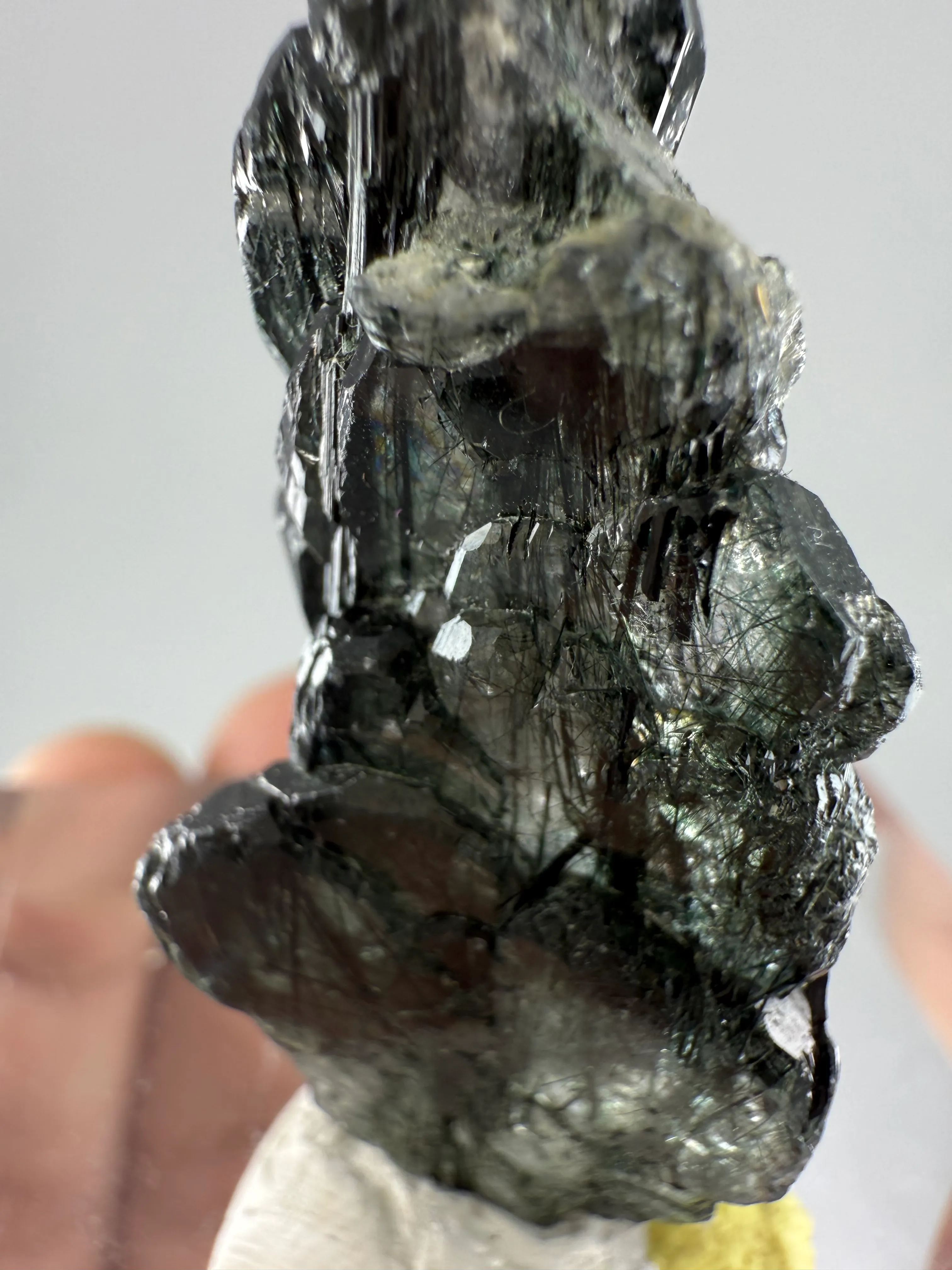 Unusual Apatite with Byssolite inclusion crystal from Pakistan - image 6