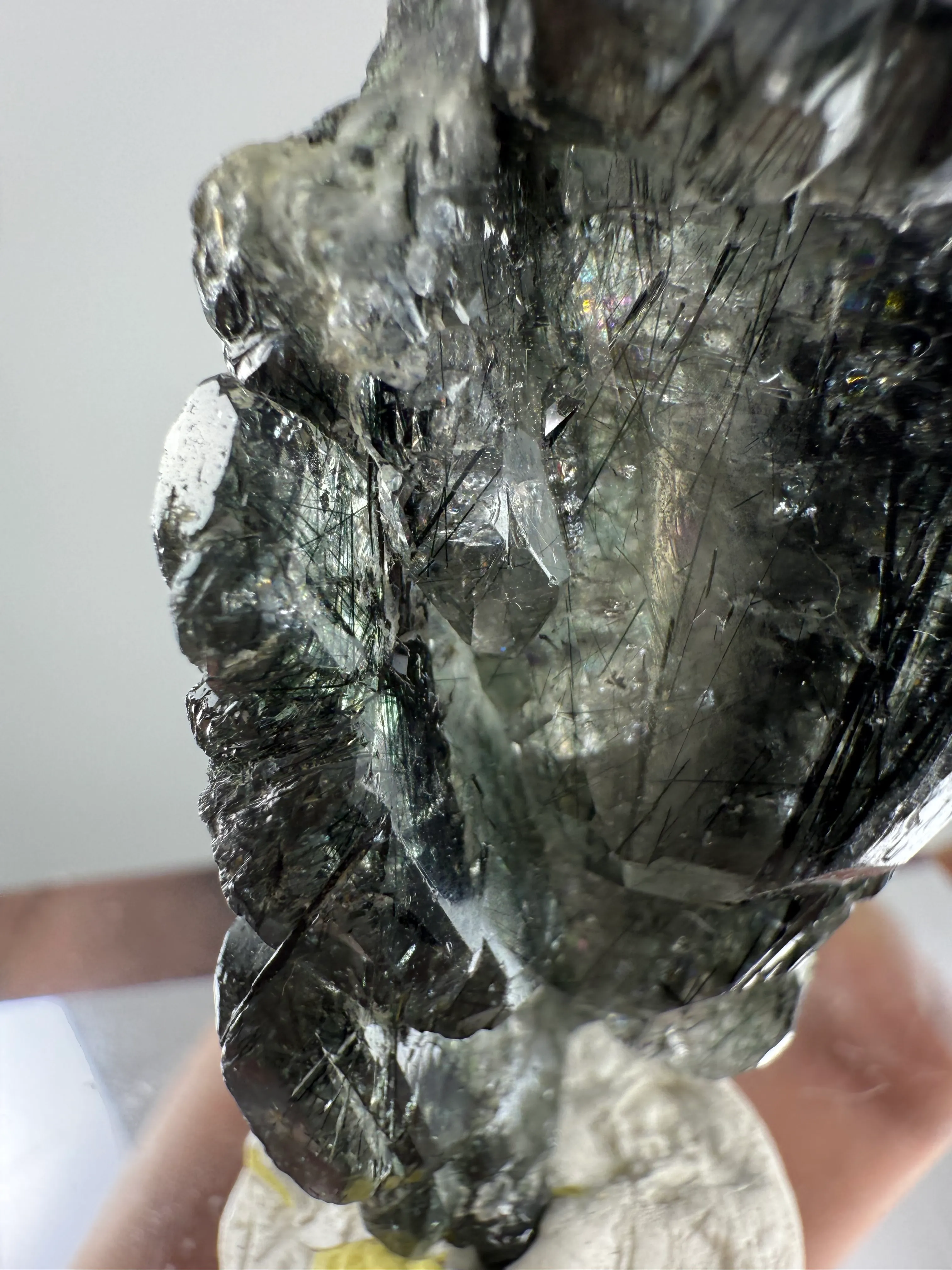 Unusual Apatite with Byssolite inclusion crystal from Pakistan - image 5