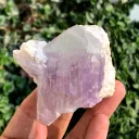 V SHape Bicolor Twinned Kunzite Crystals on Albite Minerals Specimen from Afghanistan - image 5