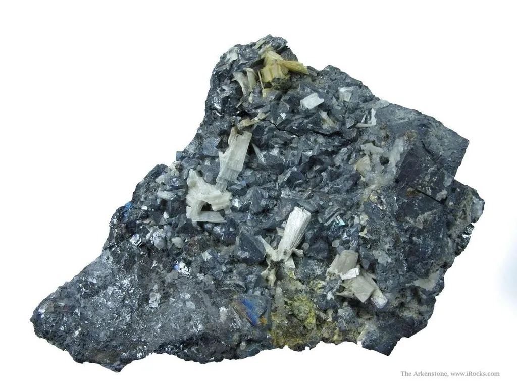 Valentinite on Galena - image 2