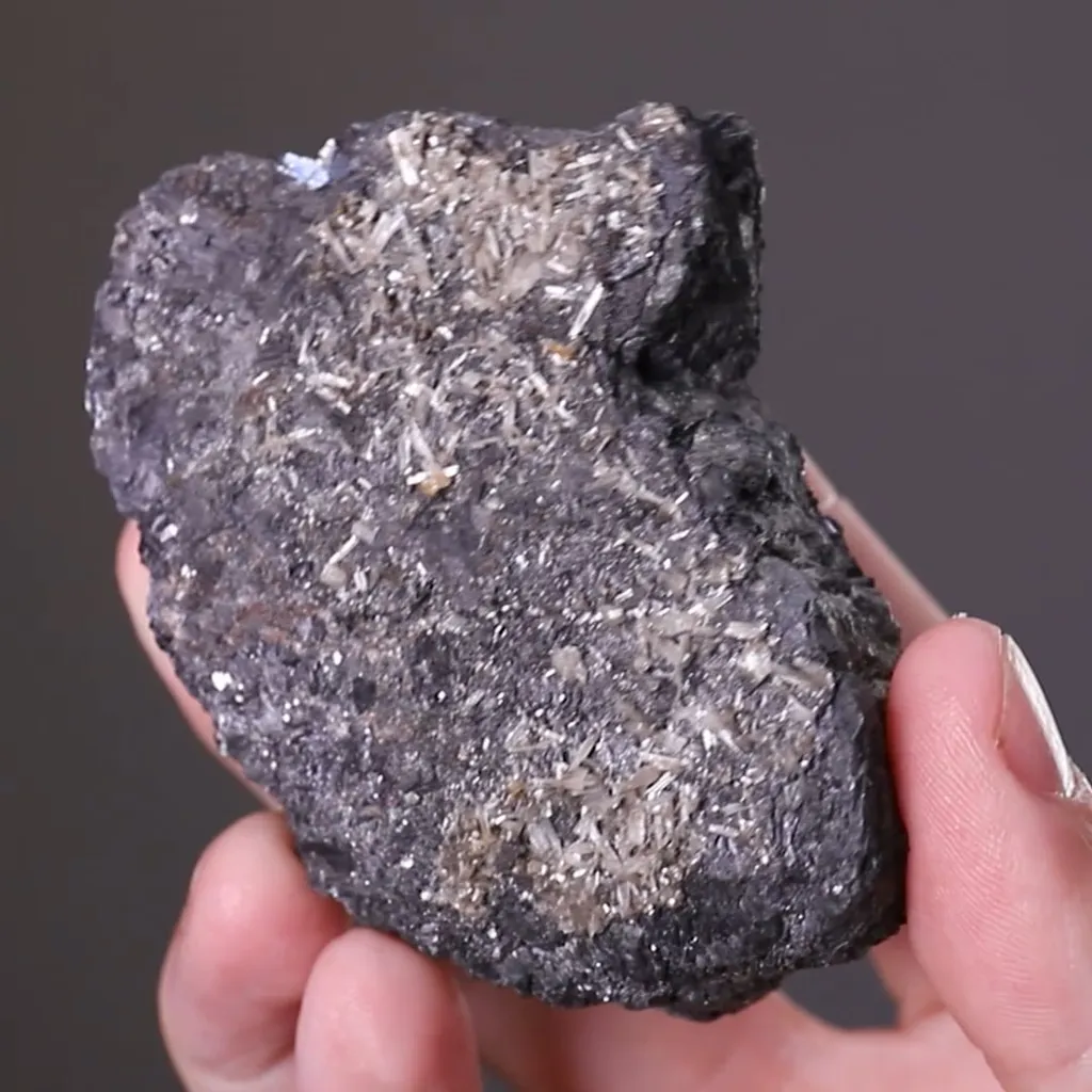 Valentinite with Galena image