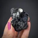 Valentinite with Galena, Stibnite and Native Antimony - image 2