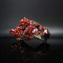 Vanadanite Crystals on black (manganese?) host rock - image 3