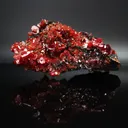 Vanadanite Crystals on black (manganese?) host rock - image 2