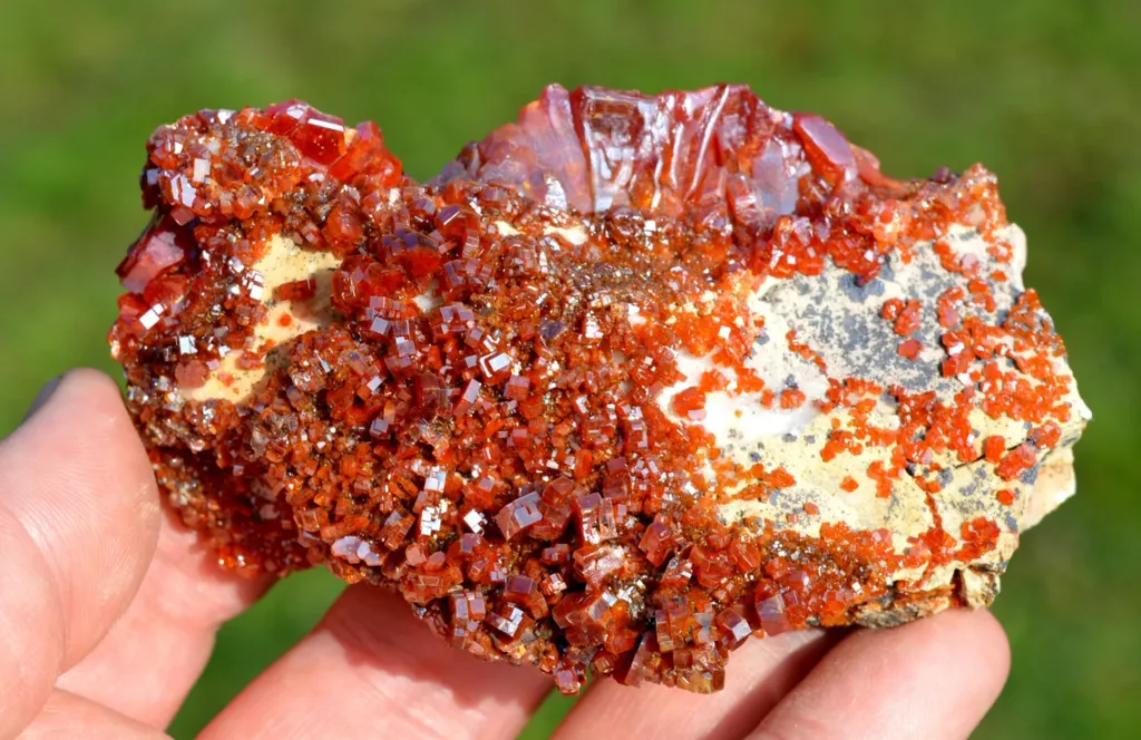 Vanadinite 206 grams - Mibladen, Aït Oufella Caïdat, Midelt Province, Drâa-Tafilalet Region, Morocco image