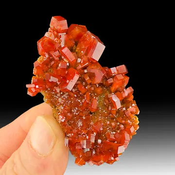 Vanadinite from ACF mine, Mibladen Mining District, Midelt Province, Drâa-Tafilalet Region, Morocco