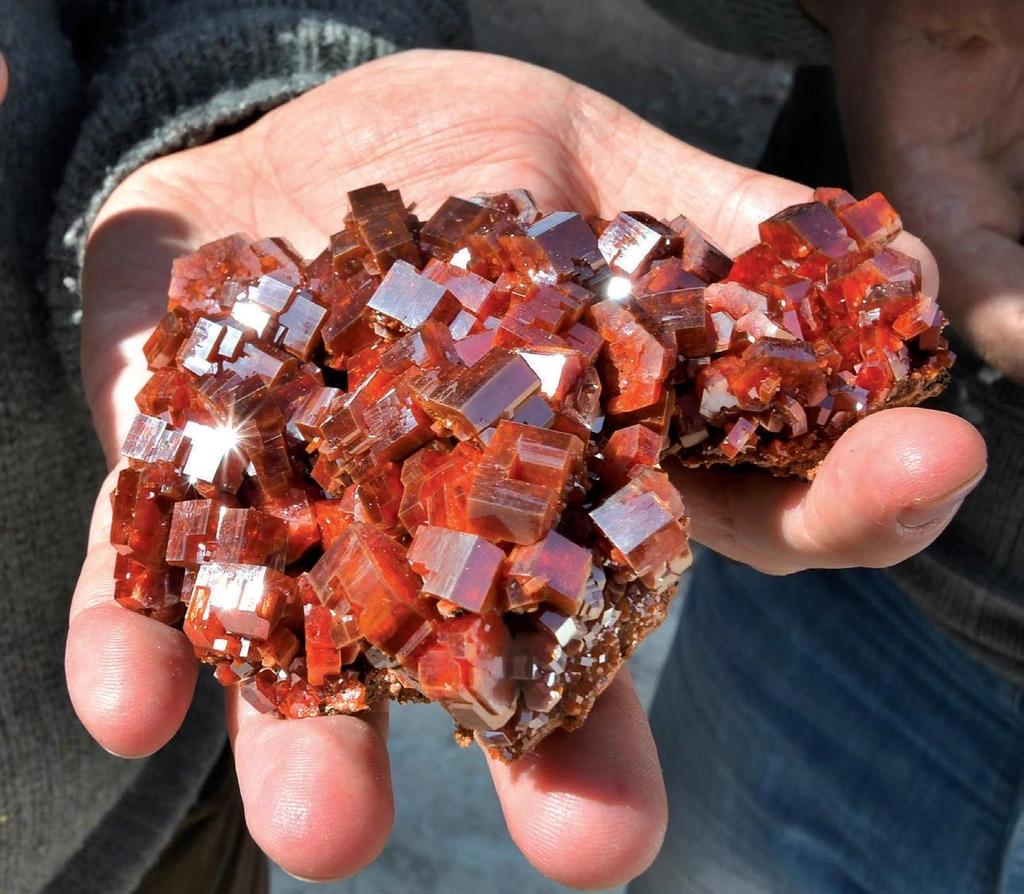 Vanadinite from ACF mine, Mibladen Mining District, Midelt Province, Drâa-Tafilalet Region, Morocco - image 1