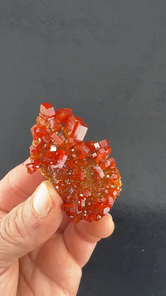 Vanadinite from ACF mine, Mibladen Mining District, Midelt Province, Drâa-Tafilalet Region, Morocco - image 2