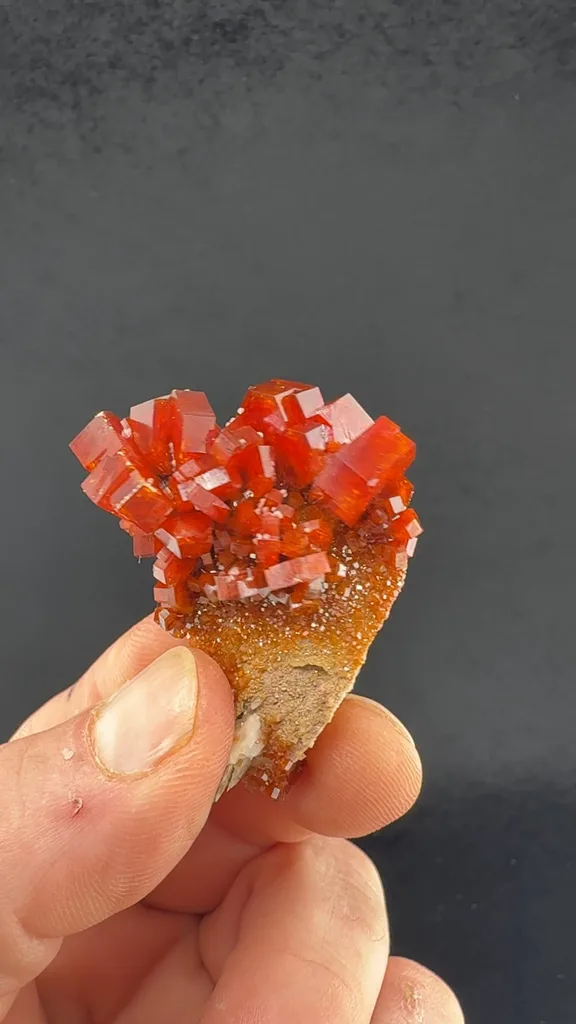 Vanadinite from ACF mine, Mibladen Mining District, Midelt Province, Drâa-Tafilalet Region, Morocco - image 2