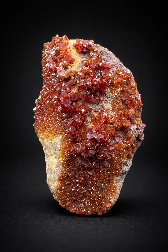 Vanadinite from Aouli, Mibladen Mining District, Midelt Province, Drâa-Tafilalet Region, Morocco image