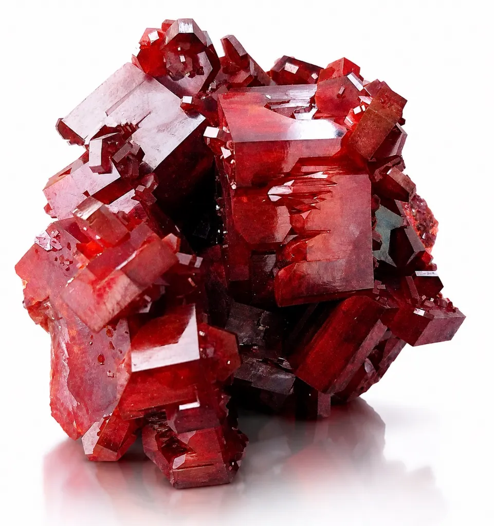 Vanadinite from Maroc, Région Drâa-Tafilalet, Province de Midelt, District minier de Mibladen, Mibla image